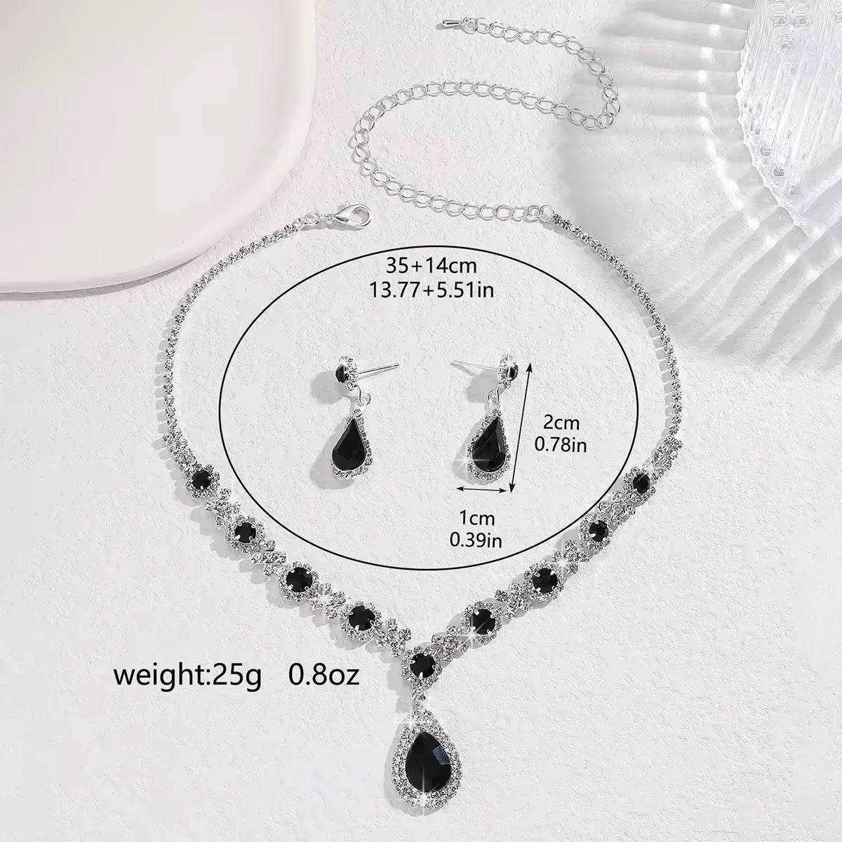 Black onyx necklace